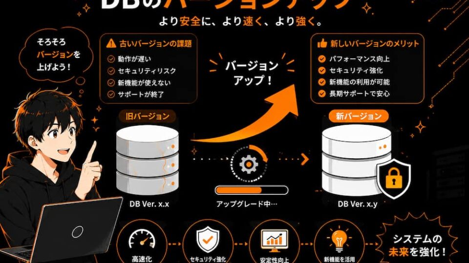 データベース バージョンアップ 開発・代行｜MySQL/PostgreSQL対応【クロト】