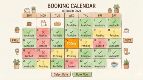 【月額ゼロ】予約システム付きホームページ制作パッケージ｜クレカ決済対応・popup/イベント出店にも最適