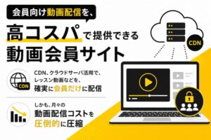 会員制動画サイト制作・開発｜動画が誰でも見られる・サーバー費用が高いを解決